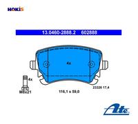 BRAKE PAD SET DISC BRAKE 13.0460-2888.2 FOR AUDI A4/S4/Convertible A6/S6 2.0L A6