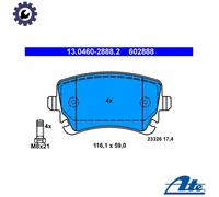 BRAKE PAD SET DISC BRAKE 13.0460-2888.2 FOR AUDI A6/S6/Allroad CAHB/CAHA 2.0L A6