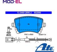 NEW DISC BRAKE PADS SET FOR VW CMVA CHNA CEXA CARB CARA AJS BKL BRK BMK ATE
