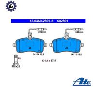 Brake pads 13.0460-2891.2 ATE for PEUGEOT 407 407 SW
