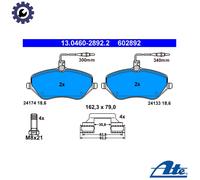 ATE Brake Pad Set 13.0460-2892.2 - Fits Peugeot 607, 407 Sedan/SW & Citroen C5 III, C6