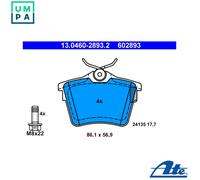 ATE 13.0460-2893.2 Brake pad set