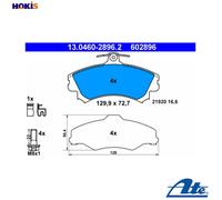 ATE 13.0460-2896.2 Brake pad set