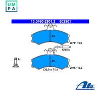ATE Brake Pad Set 13.0460-2901.2 - Disc Brake - for Alfa Romeo, Citroën, Fiat, Peugeot
