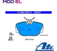 BRAKE PAD SET DISC BRAKE 13.0460-2921.2 FOR BMW Z1/Roadster M40B16 1.6L M42B18
