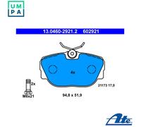Brake pads 13.0460-2921.2 ATE for BMW 3 3 Touring Z1 Roadster 3 Convertible