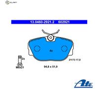 Rear Brake Pad Set 602921 13.0460-2921