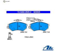 BRAKE PAD SET DISC BRAKE 13.0460-2925.2 FOR AUDI 100/5000 200 80 QUATTRO 1.8L