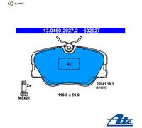 ATE 13.0460-2927.2 Brake pad set