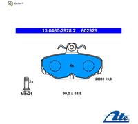 ATE Brake Pad Set 13.0460-2928.2 - Disc brake - for Ford Sierra II, Granada I, Scorpio I/II