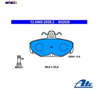 Brake pads 13.0460-2928.2 ATE for FORD SIERRA II Hatchback SIERRA II Sapphire