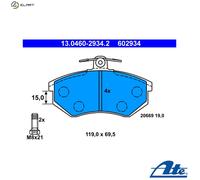 ATE 13.0460-2934.2 Brake pad set