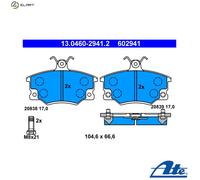 ATE 13.0460-2941.2 Brake pad set