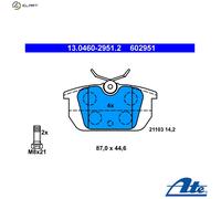 ATE 13.0460-2951.2 Brake pad set