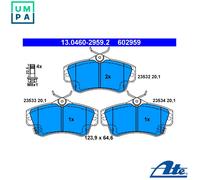 ATE 13.0460-2959.2 Brake pad set