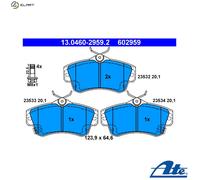 BRAKE PAD SET DISC BRAKE 13.0460-2959.2 FOR CHRYSLER PT/CRUISER/Combi/Van 2.1L