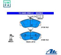 ATE Brake Pad Set 13.0460-2963.2 – Disc Brake, Fits Audi 80 B4 Saloon S2 Quattro