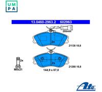 ATE Brake Pad Set 13.0460-2963.2 – Disc Brake, Fits Audi 80 B4 Saloon S2 Quattro