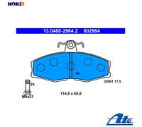 Brake pads 13.0460-2964.2 ATE for SKODA VW