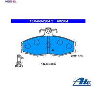 BRAKE PAD SET DISC BRAKE 13.0460-2964.2 FOR SKODA FORMAN/Forman FAVORIT/Pickup