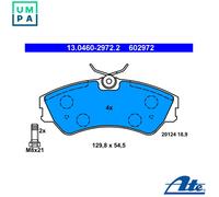 Brake pads 13.0460-2972.2 ATE for VW TRANSPORTER / CARAVELLE Mk IV Bus