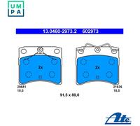 Brake pads 13.0460-2973.2 ATE for VW TRANSPORTER / CARAVELLE Mk IV Bus