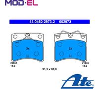 Brake Pad Set, disc brake ATE 13.0460-2973.2 for TRANSPORTER T4 Van 2.0 1990-