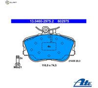Brake pads 13.0460-2975.2 ATE for MERCEDES-BENZ C-CLASS C-CLASS T-Model