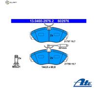 BRAKE PAD SET DISC BRAKE 13.0460-2976.2 FOR PEUGEOT BOXER/Platform/Chassis/Bus
