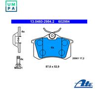 ATE Brake Pad Set 13.0460-2984.2 – Disc Brake for VW/SEAT