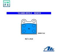 ATE 13.0460-3010.2 Brake pad set