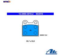 BRAKE PAD SET DISC BRAKE 13.0460-3010.2 FOR VW ESCARABAJO/Convertible FUSCA 1.6L