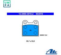 BRAKE PAD SET DISC BRAKE 13.0460-3010.2 FOR VW ESCARABAJO/Convertible FUSCA 1.6L