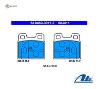 BRAKE PAD SET DISC BRAKE 13.0460-3011.2 FOR ALFA ROMEO AR01563/00536 1.6L 4cyl