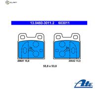 ATE Brake Pads 13.0460-3011.2 Disc Brake for Alfa Romeo GTV Spider Alfetta GT Giulietta