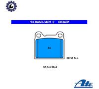 ATE 13.0460-3401.2 Brake pad set