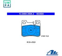 ATE 13.0460-3504.2 Brake pad set