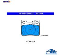 ATE 13.0460-3504.2 Brake pad set
