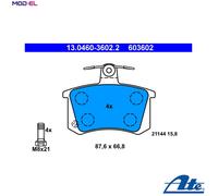 BRAKE PAD SET DISC BRAKE 13.0460-3602.2 FOR AUDI ABT/AAD/ABK/AAE/ACE 2.0L 4cyl
