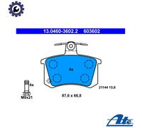 BRAKE PAD SET DISC BRAKE 13.0460-3602.2 FOR AUDI CABRIOLET V8 5000/100 4000 2.0L
