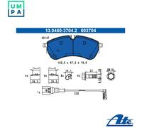 ATE 13.0460-3704.2 Brake pad set
