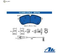 ATE 13.0460-3704.2 Brake pad set