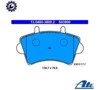 ATE Brake Pad Set 13.0460-3800.2 Disc Brake – Fits Renault, Opel, Nissan Interstar Van DCI 80
