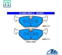 ATE 13.0460-3803.2 Brake pad set