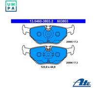 ATE 13.0460-3803.2 Brake pad set