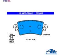ATE 13.0460-3806.2 Brake pad set