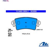 BRAKE PAD SET DISC BRAKE 13.0460-3806.2 FOR RENAULT MASTER/II/Platform/Chassis