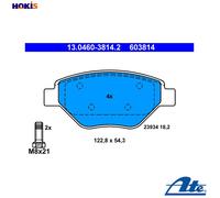 BRAKE PAD SET DISC BRAKE 13.0460-3814.2 FOR RENAULT MEGANEII K4J732/730 1.4L