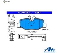 ATE Brake Pad Set 13.0460-3821.2 - Rear Disc Brake Pads for Mercedes-Benz W639 Vito/Viano/V-Class