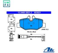 ATE Brake Pad Set 13.0460-3821.2 - Rear Disc Brake Pads for Mercedes-Benz W639 Vito/Viano/V-Class